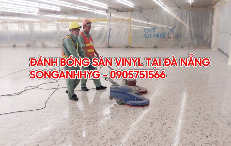 Đánh bóng sàn vinyl chống tĩnh điện tại Đà Nẵng