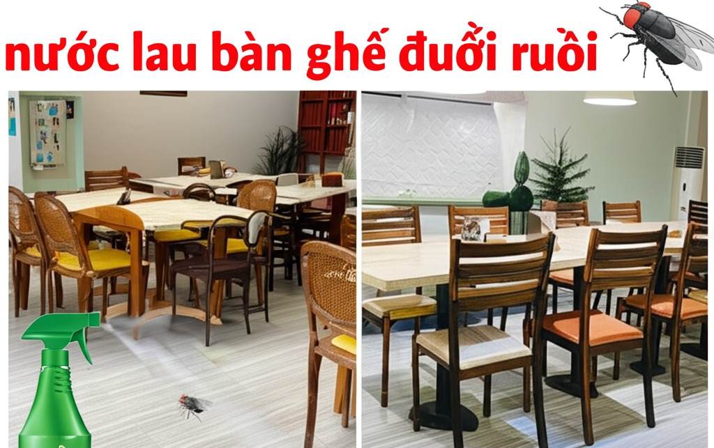 Dung dịch vệ sinh bàn ghế đuổi ruồi