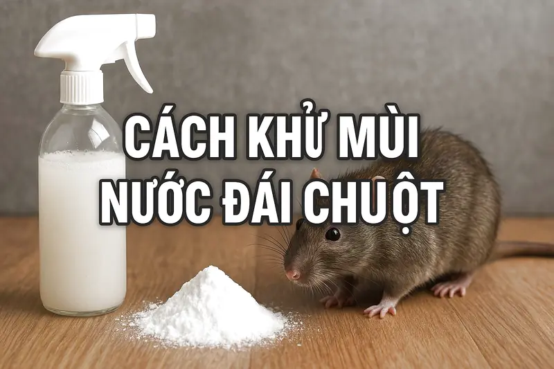 Cách khử mùi nước đái chuột